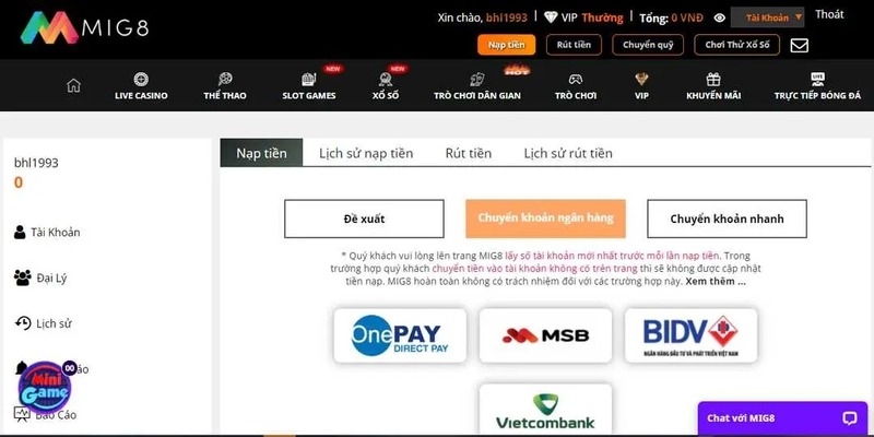 Cam Kết Thanh Toán - Giao Dịch Tốc Độ Cao Tại Mig8 Tìm hiểu vài thông tin về chính sách cam kết thanh toán